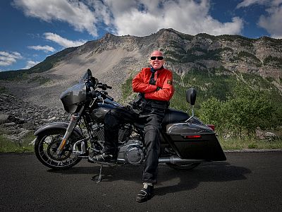 Ted at Frank Slide